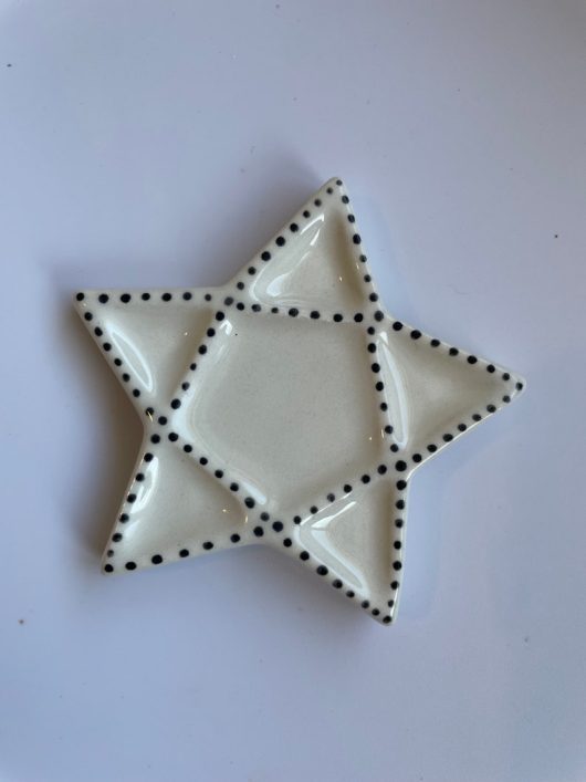 6 wells Star ceramic palette