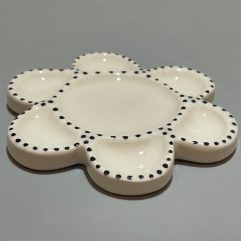 Flower design portable ceramic palette